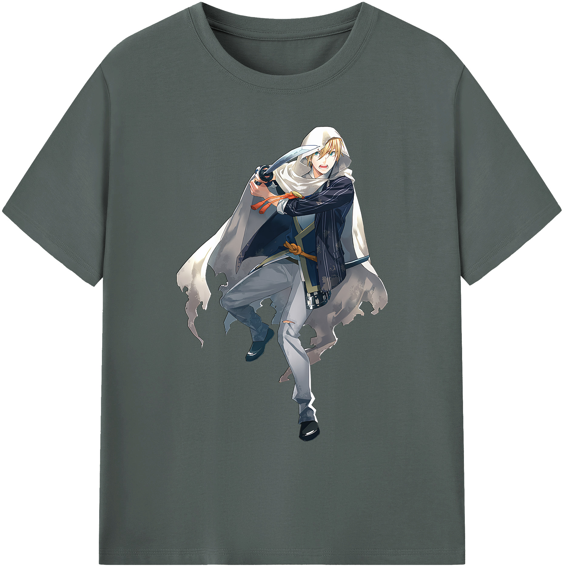 （画像用） 刀剣乱舞 Touken Ranbu 綿100％ メンズ半袖Tシャツ｜肌触りやわらか＆通気性